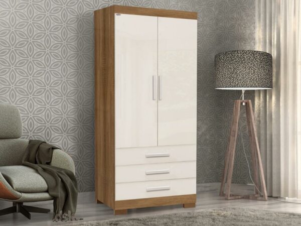 Guarda-Roupa Floripa 2 portas – Mel/Areia