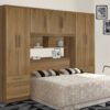 Guarda-Roupa Acoplado México 5 portas + Floripa 2 portas Casal – Mel