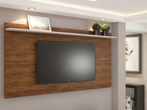 Painel Ravena 55” – Imbuia/Off White