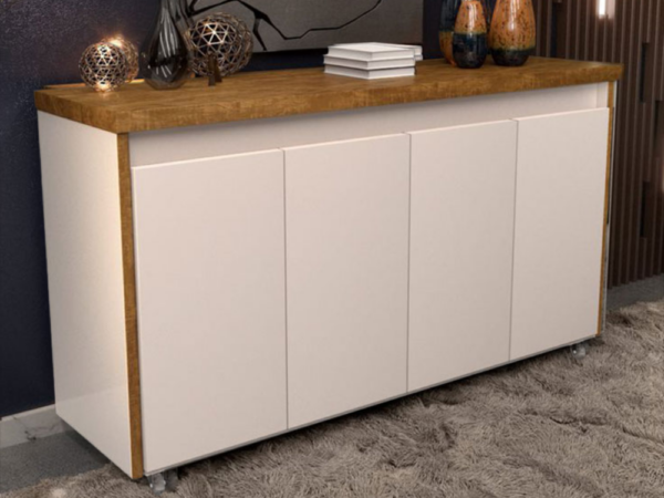 Buffet Maria 4 portas – Cinamomo/Off white