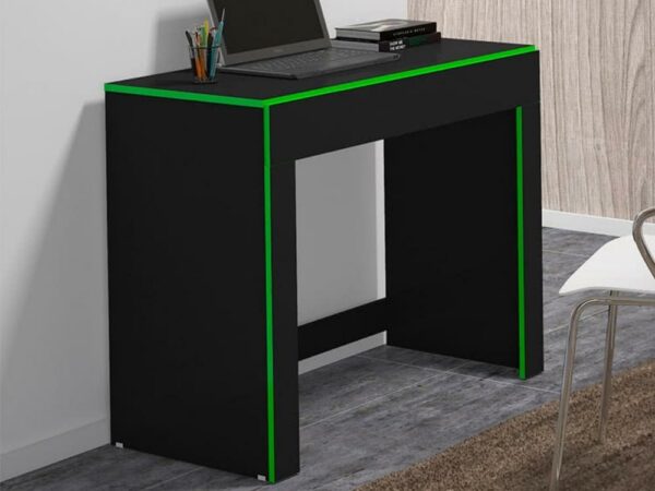 Escrivaninha Alice 1 gaveta – Preto/Verde