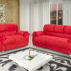 Conjunto de sofá 2 x 3 lugares REF 7025 - Vermelho