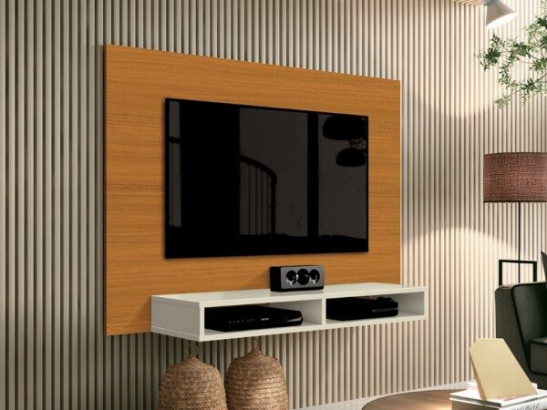 Painel Fox 43″ – Cedro/Off white