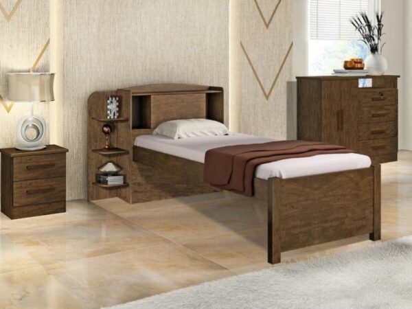 Cama solteiro Milênio Plus – Ipê