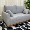 Sofá 2 lugares Slim 1.40m – Cinza Linho