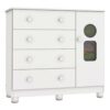 Cômoda Tedy 1 Porta 4 Gavetas - Branco