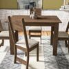Mesa de Jantar Caribe Com 4 Cadeiras – Noce/Bege