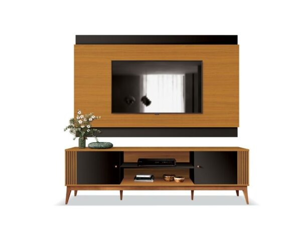 Rack Com Painel Legacy 2.0 75" – Cedro/Preto