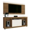 Rack Com Painel Triton 58" – Naturale/Off White
