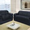 Conjunto Sofá 2 x 3 lugares Brasil – Preto Suede