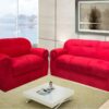 Conjunto Sofá 2 x 3 lugares Brasil – Vermelho Suede