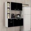 Cozinha Suspensa Isis – Branco/Preto