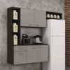 Cozinha Suspensa Isis – Chocolate/Off white