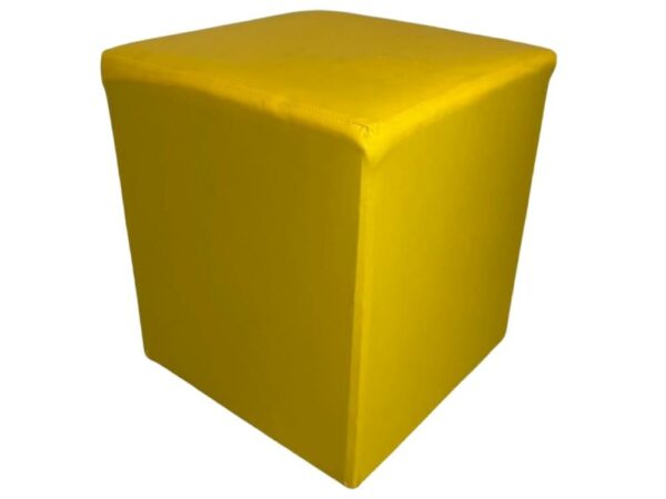 Puff Quadrado – Amarelo Corino