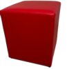 Puff Quadrado – Vermelho Corino