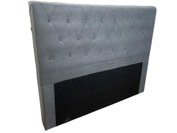 Cabeceira Suécia Suede Queen – Cinza