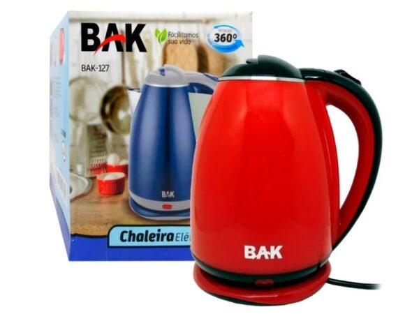Chaleira Elétrica Bak 1100W – Vermelho