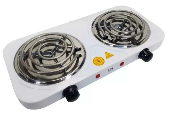 Fogão Elétrico Bak 2000W 2 bocas – Branco