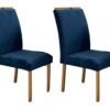 Conjunto Cadeiras Califórnia 2 unidades – Cinamomo/Azul