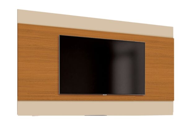 Painel Merlot 58" - Off White/Cedro