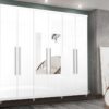 Guarda-Roupa Porto Bello Plus 6 portas com espelho – Branco