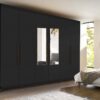 Guarda-Roupa Porto Bello Plus 6 portas com espelho – Preto