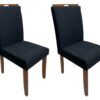 Conjunto Cadeiras Califórnia 2 unidades – Cinamomo/Preto