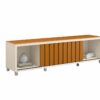 Rack Brise 1.8 75"- Off White/Cedro