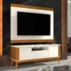 Rack Morgan com Painel Garden 1.8 75" - Off White/Cedro