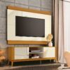 Rack Com Painel Legacy 1.6 60" – Off White/Cedro