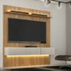 Home Suspenso Curitiba 1.79 70" Com Led - Cinamomo/Off White