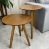 Conjunto de Mesa de Apoio e Centro Sparta – Amadeirada