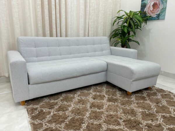 Sofá Colorado com Cheise 2.13m  – Cinza Linho