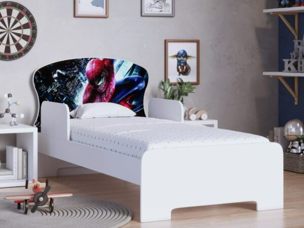 Cama Juvenil Adesivada - Tema Homem Aranha
