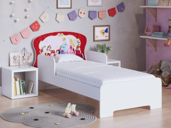 Cama Juvenil Adesivada - Tema Princesas