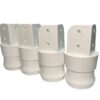 Kit com 4 pés Plástico - Branco