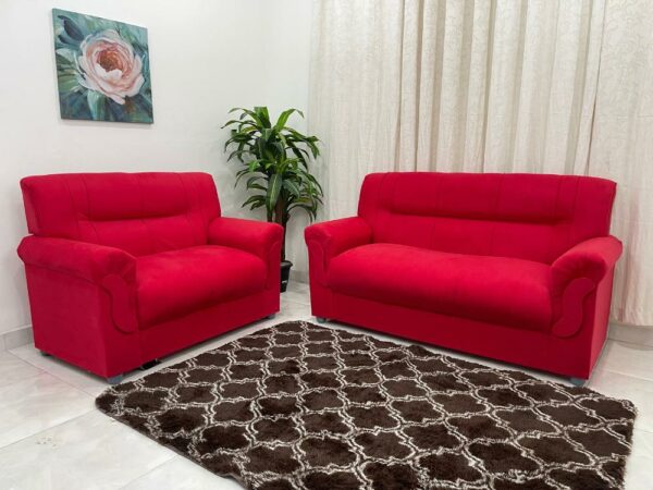 Conjunto de sofá 2 x 3 lugares REF 5014 - Vermelho