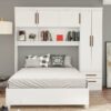Guarda - Roupa Modulado 5 Portas Com a Base Clara - Branco
