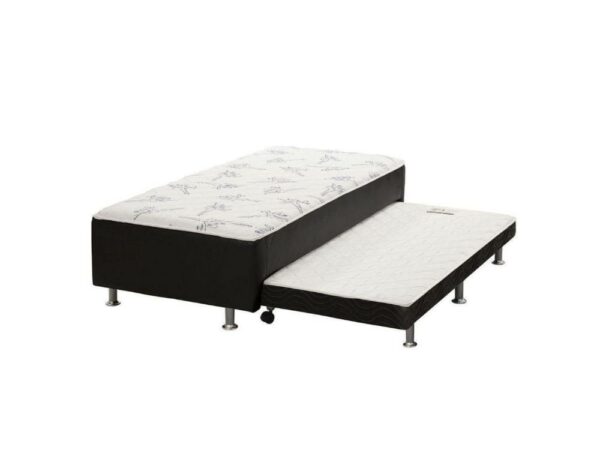 Cama box Union Solteiro com Auxiliar – 88x188x43