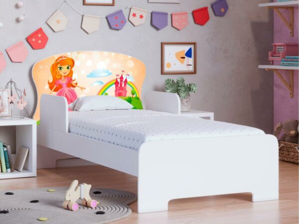Cama Juvenil Adesivada - Tema Princesa