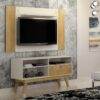 Rack Houston Com Painel América 50" – Off White/Cinamomo