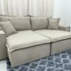 Sofá Cama/Retrátil Ravena 2.40m - Boucle Capuccino
