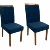 Conjunto Cadeiras Isa 2 unidades – Cinamomo/Azul