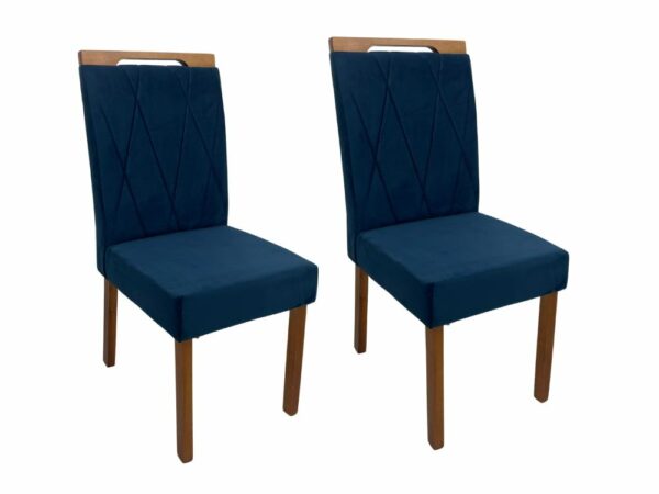 Conjunto Cadeiras Isa 2 unidades – Cinamomo/Azul