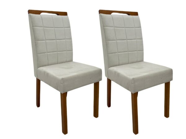 Conjunto Cadeiras Las Vegas 2 unidades – Cinamomo/Bege