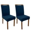 Conjunto Cadeiras Las Vegas 2 unidades – Cinamomo/Azul