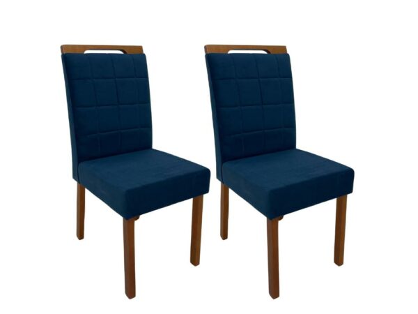Conjunto Cadeiras Las Vegas 2 unidades – Cinamomo/Azul