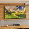Painel Ravena 55” – Mel/Cinza