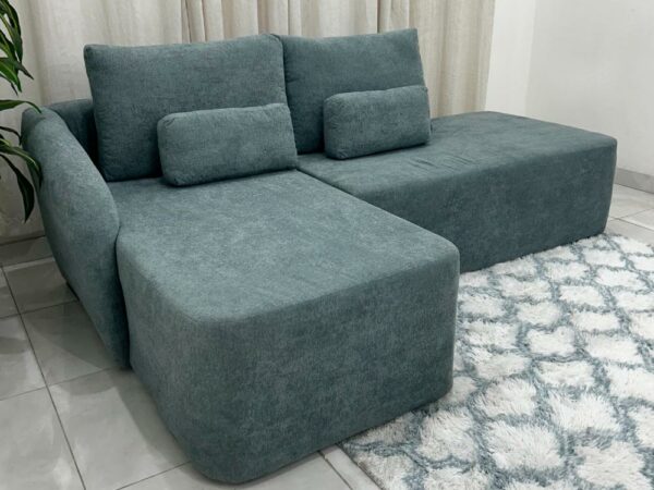 Sofá Orgânico Jade Com Cheise 2.40m - Boucle Verde