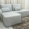 Sofá Orgânico Jade Com Cheise 2.40m - Boucle Prata